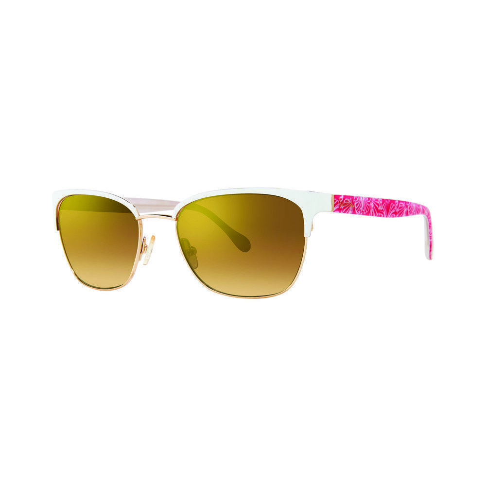 Lilly Pulitzer Cayman Sunglasses White 51mm